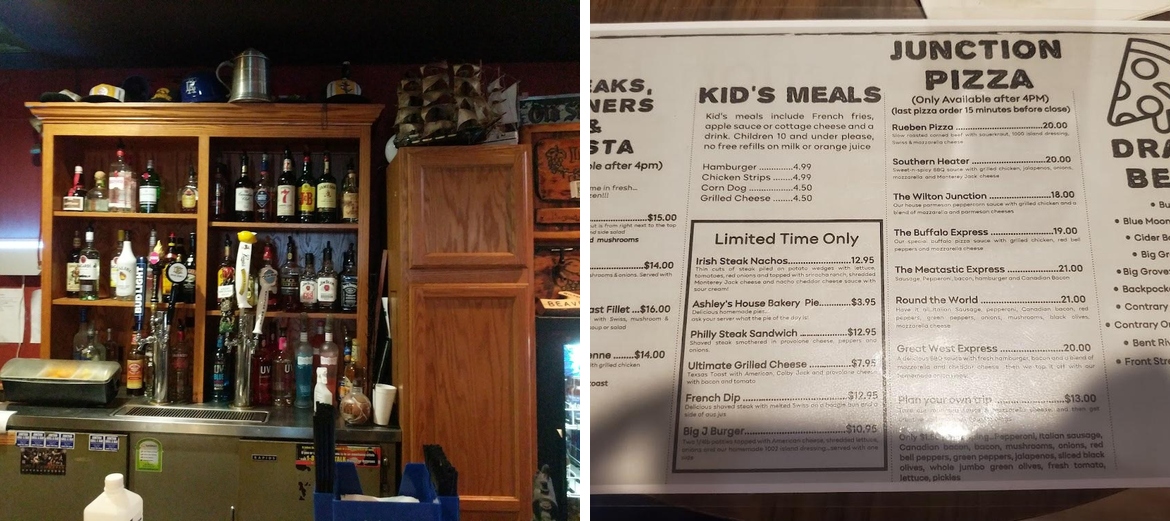 Junction Grill & Bar Menu