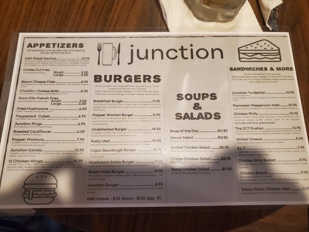 Junction Grill & Bar Menu image 2